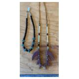 2 Native American Style Necklaces