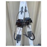 WWII Army 10th Mountain Div White Wooden Skis