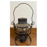 Antique Railroad Lantern w/ Original CNR Globe