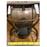 Antique Railroad Lantern w/ Original CNR Globe