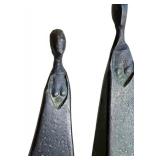 Pair Bronze Figure Sculptures in the Style of Sydney Kumalo