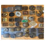 LARGE Vintage Belt Buckle Lot #1