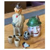 Vintage Mid Century Pottery Decanters