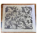 Vintage Printed in Holland MC Escher Poster Mosaic II