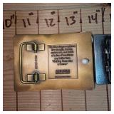 2- John Deere Belt Buckles