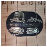John Deere Hand and Forage Masters Belt Buckle-1985