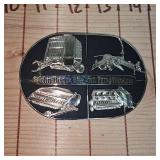 John Deere Hand and Forage Masters Belt Buckle-1985