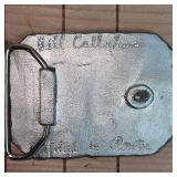 Original Bill Callahan Wildlife Duck Belt Buckle in Pewter