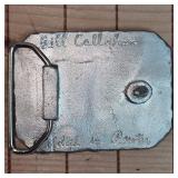 Original Bill Callahan Wildlife Duck Belt Buckle in Pewter