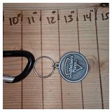 2-Keychains & Les Kouba Brass & Walnut Goose Belt Buckle