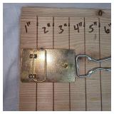 2-Keychains & Les Kouba Brass & Walnut Goose Belt Buckle