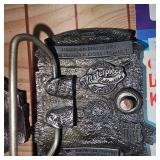 Bud Light Belt Buckle and Minnesota Twins Belt Buckle, Keychain and 1991 Worls Series Button