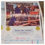 1963. 1964, 1965, 1966 Official Trojan FFA Calendars( Excellent Condition)