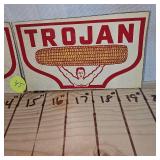 3 Original Trojan Window Stickers, 50-60
