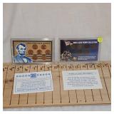 1982 Lincoln Cents with COA and Shell Case Penny Collection