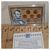 1982 Lincoln Cents with COA and Shell Case Penny Collection