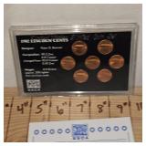 1982 Lincoln Cents with COA and Shell Case Penny Collection