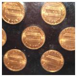 1982 Lincoln Cents with COA and Shell Case Penny Collection