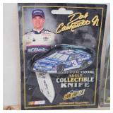 Dale Earnhardt and Hank Parker Jr Fan Fueler Knives(2)As New, Old Stock