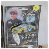 Dale Earnhardt and Hank Parker Jr Fan Fueler Knives(2)As New, Old Stock