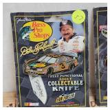 Dale Earnhardt and 5oth Nascar Anniversary Fan Fueler Knives (2)As New, Old Stock