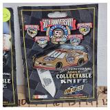 Dale Earnhardt and 5oth Nascar Anniversary Fan Fueler Knives (2)As New, Old Stock