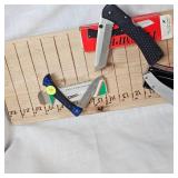 Triumph Folding Knife, 4"Stainless Knife, 4" Blue Folding Knife