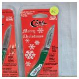 2- CASE Merry Christmas Knives