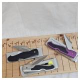 3-Stainless Steel Folding Knives