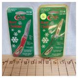CASE "Merry Christmas" Knives in Red and Green(2)