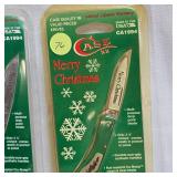 CASE "Merry Christmas" Knives in Red and Green(2)