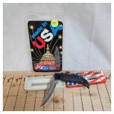 Liberty Eagle and  Case "USA" Knife