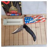Liberty Eagle and  Case "USA" Knife