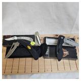 Motor Harley Davidson Knife in Zipper Case