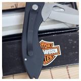 Motor Harley Davidson Knife in Zipper Case