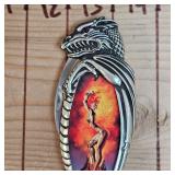 Franklin Mint Dragon Knife in Zippered Case