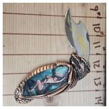 Franklin Mint Dragon Knife in Zippered Case