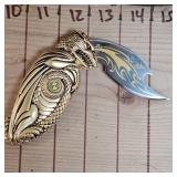 Franklin Mint Dragon Knife in Zippered Case