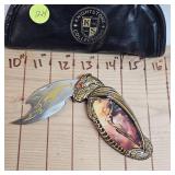 Franklin Mint Dragon Knife in Zippered Case