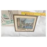 Pioneer Advertising Mugs/Montgomery Co-op Creamery Thermometer