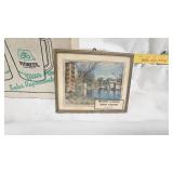 Pioneer Advertising Mugs/Montgomery Co-op Creamery Thermometer