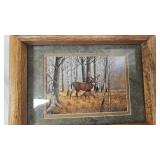 Lot of 2 Pictures, Deer and Two Brook Lodge