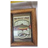 Lot of 2 Pictures, Deer and Two Brook Lodge