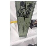 Willie & Joe WWII Years Volume Set, Leather Pack Strap(like new), Music Box