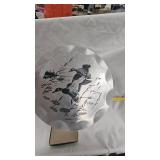 Les Kouba Pheasant Art Aluminum Trays(4) and Vintage Hunt Themed Puzzle