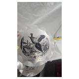 Les Kouba Pheasant Art Aluminum Trays(4) and Vintage Hunt Themed Puzzle