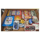 Large Lot of Assorted Mint/Candy Tins, some still full