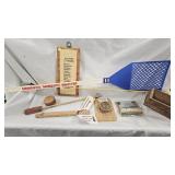 Bohemian Fishing/Hunting Lot, Back scratcher, GPS, Bottle Opener, Signs