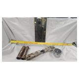 Motorcycle Exhaust Sheilds, Kickstand, Tachometer and Flashlights