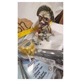 Fish Themed Decore Lot, Trivet, Sign, Game and Heico German Fishing Troll